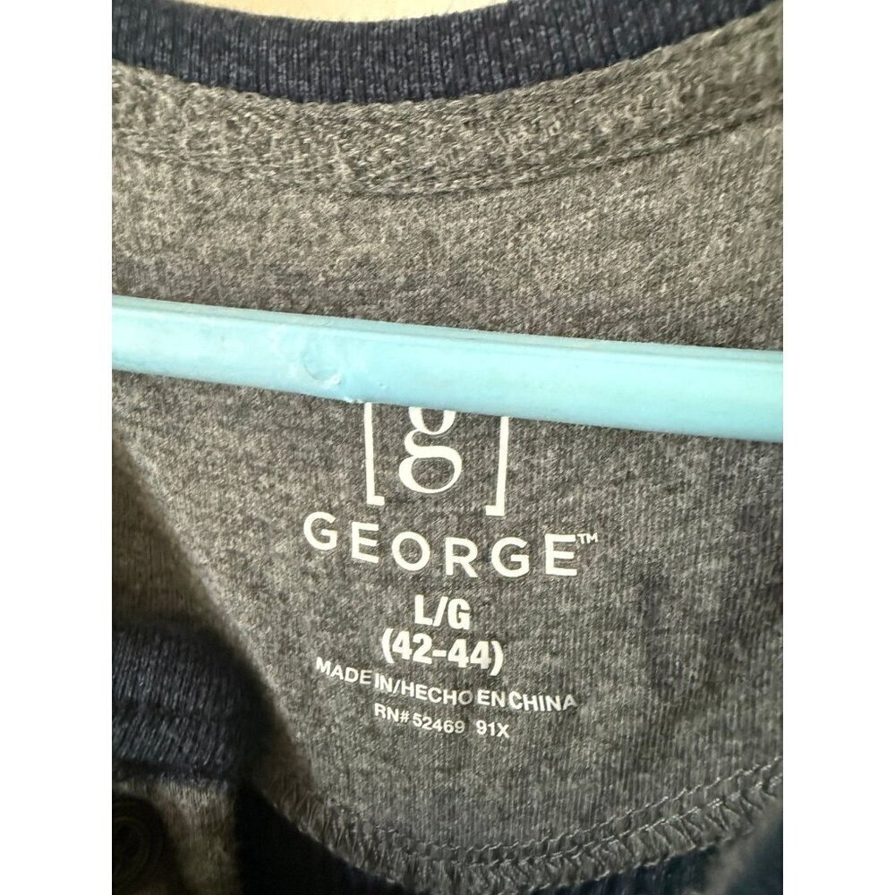 George Men’s Size Large Dark Blue Long Sleeve Shirt — image 6 of 8
